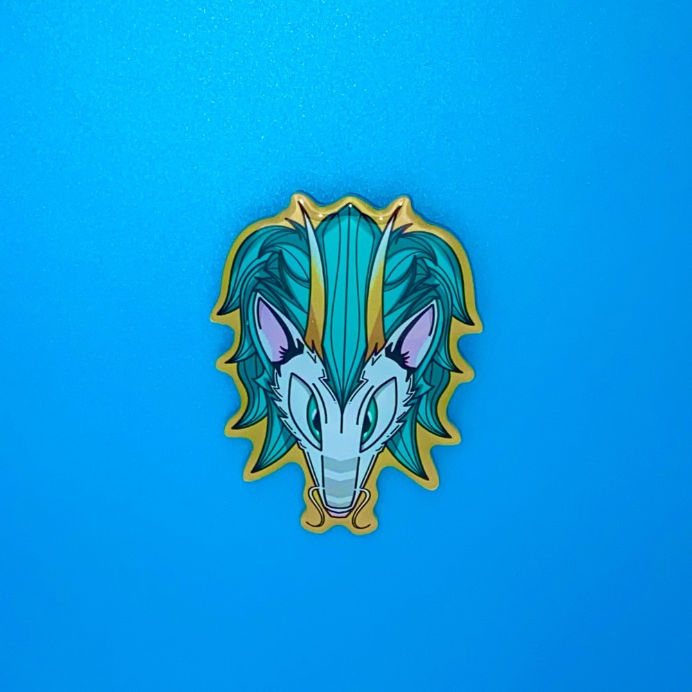 Acrylic Phone Grips (Spirited Away Themed — DragonBoy)